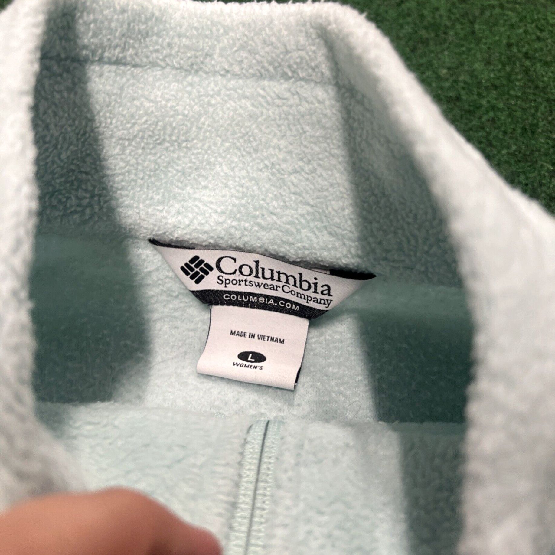 Vintage Columbia Full Zip Fleece Jacket Light Womens Size Large Long Sleeve Blue Size L / US 10 / IT 46 - 6 Thumbnail