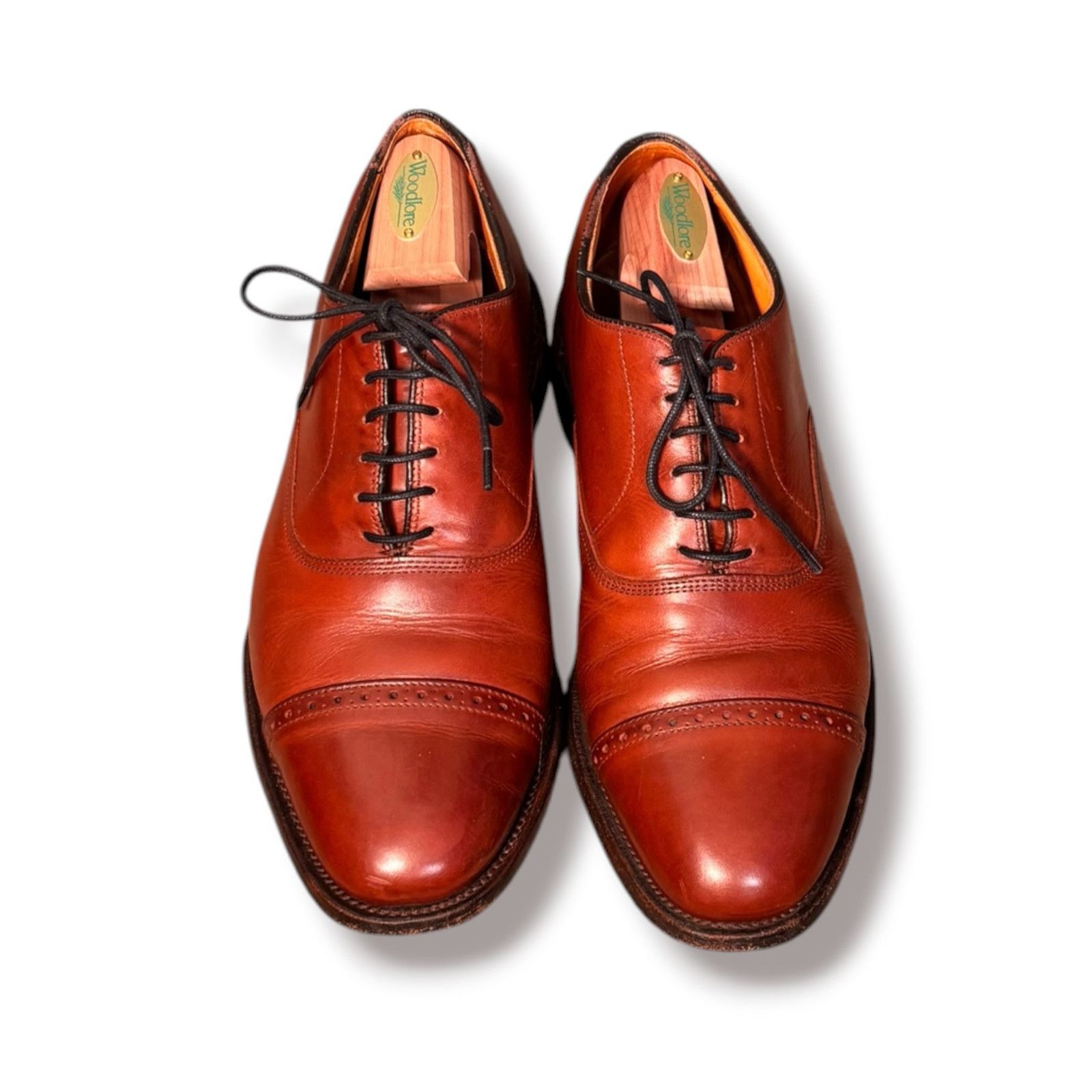 Allen Edmonds Vintage Allen Edmonds Byron Cap Toe Oxford Shoes Cognac 10 Size US 10 / EU 43 - 2 Thumbnail