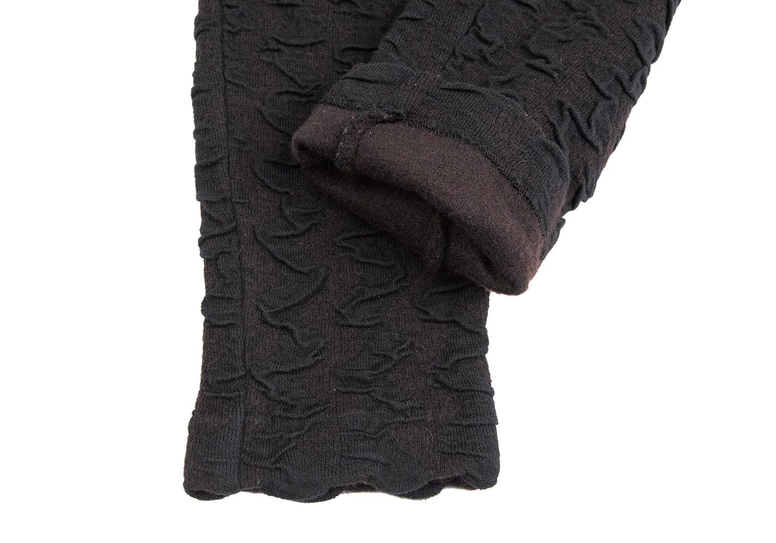 Issey Miyake Cotton-Wool Ripple Easy Pants in Dark Brown/Black, Size S Size US 36 / EU 52 - 7 Thumbnail