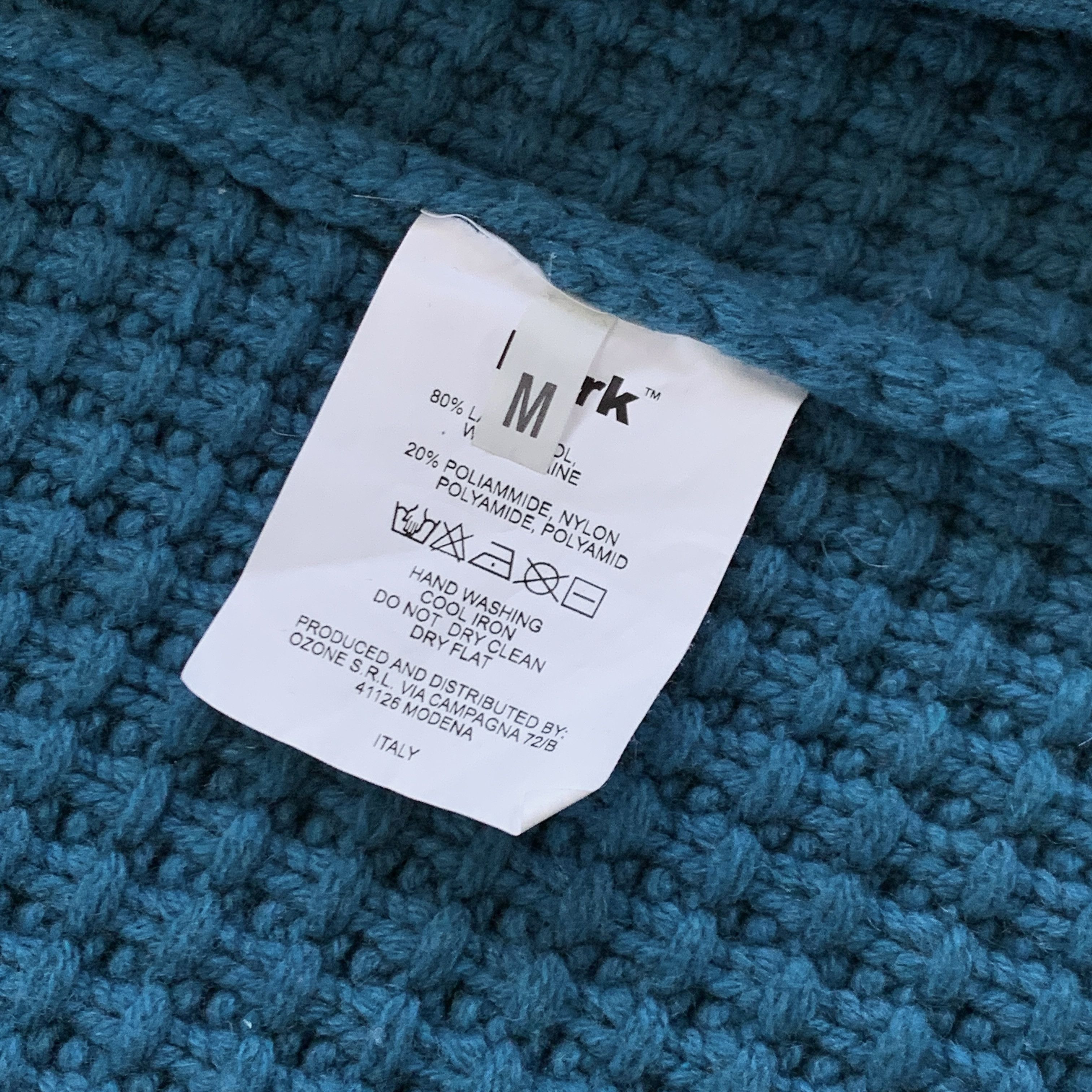 Bark BARK RARE Designer Knitted Heavy Military Blue Jacket Size US M / EU 48-50 / 2 - 11 Thumbnail