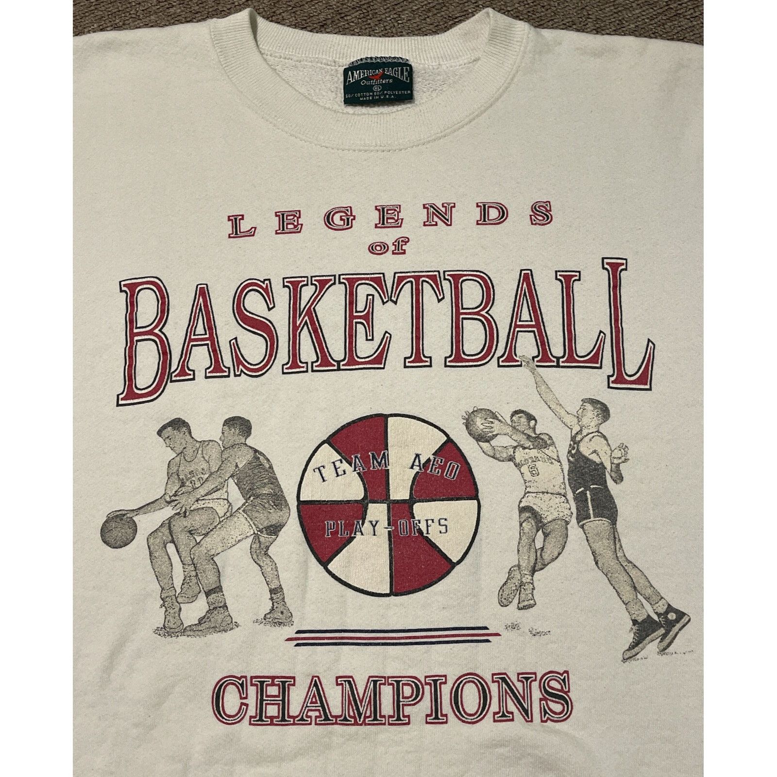 American Eagle Outfitters Vintage 80s 90s XL American Eagle Outfitters Basketball Crew Size US XL / EU 56 / 4 - 3 Thumbnail