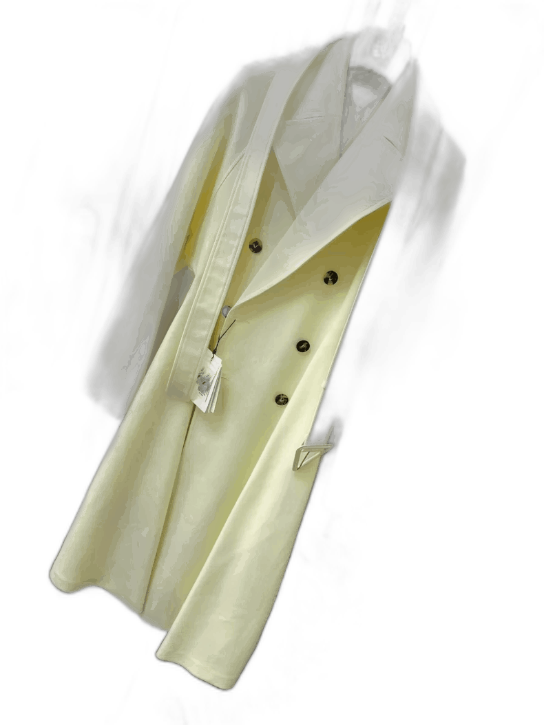 Bottega Veneta Long Yellow Trench Coat with Belt Size L / US 10 / IT 46 - 1 Thumbnail