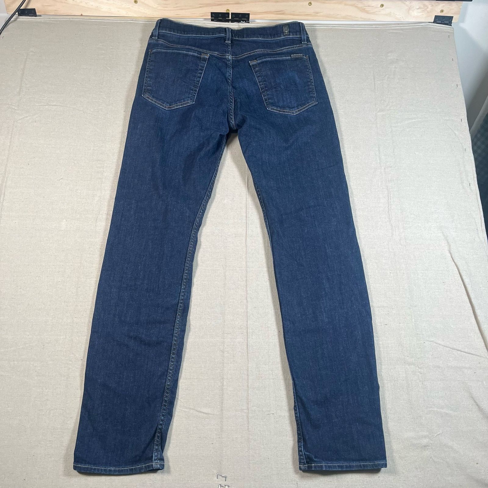 7 For All Mankind 7 For All Mankind Jeans Mens Straight Leg Los Angeles 34x32 Size US 34 / EU 50 - 2 Thumbnail