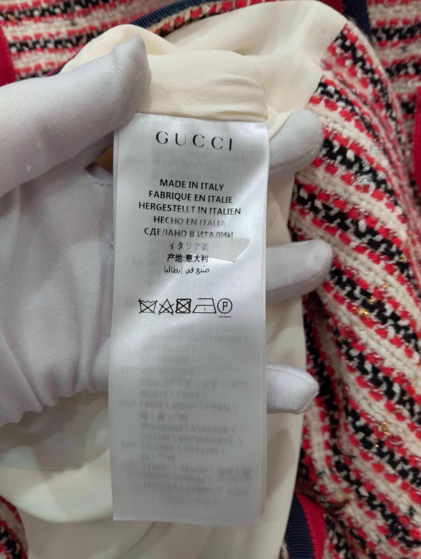 Gucci Gucci Red Stripe Tweed Jacket 42 Size M / US 6-8 / IT 42-44 - 5 Thumbnail