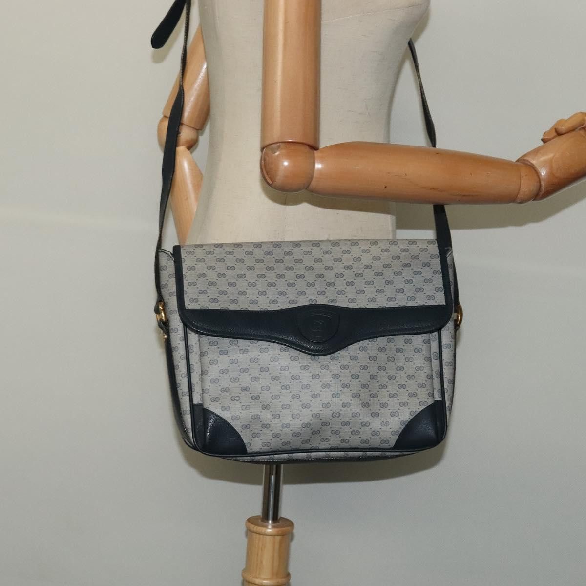 Gucci GUCCI Micro GG Supreme Shoulder Bag Pvc Navy Gold 001 116 Size ONE SIZE - 23 Thumbnail