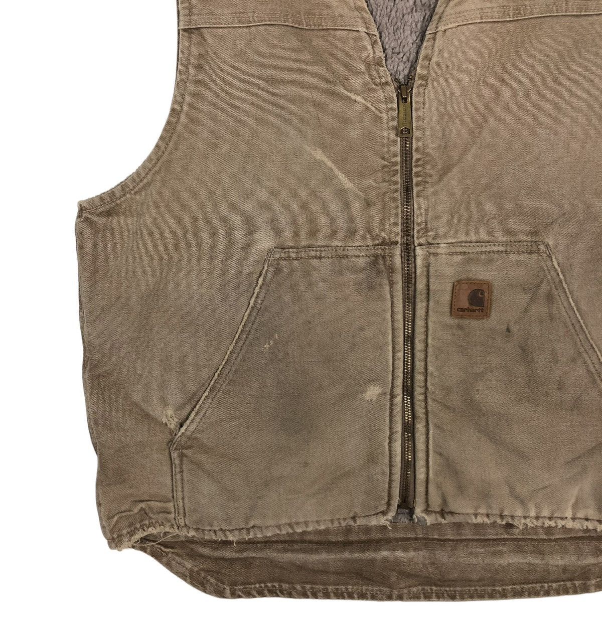 Carhartt 🔥VINTAGE TANK TOP WORK CARHARTT SHEARLING BLANKET Size US L / EU 52-54 / 3 - 6 Thumbnail