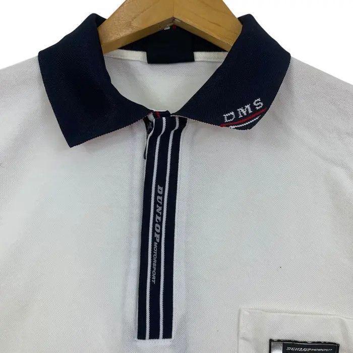 Dunlop Vintage 90’ DUNLOP MOTORSPORT Half Zipper Tee Shirt Size L / US 10 / IT 46 - 4 Thumbnail