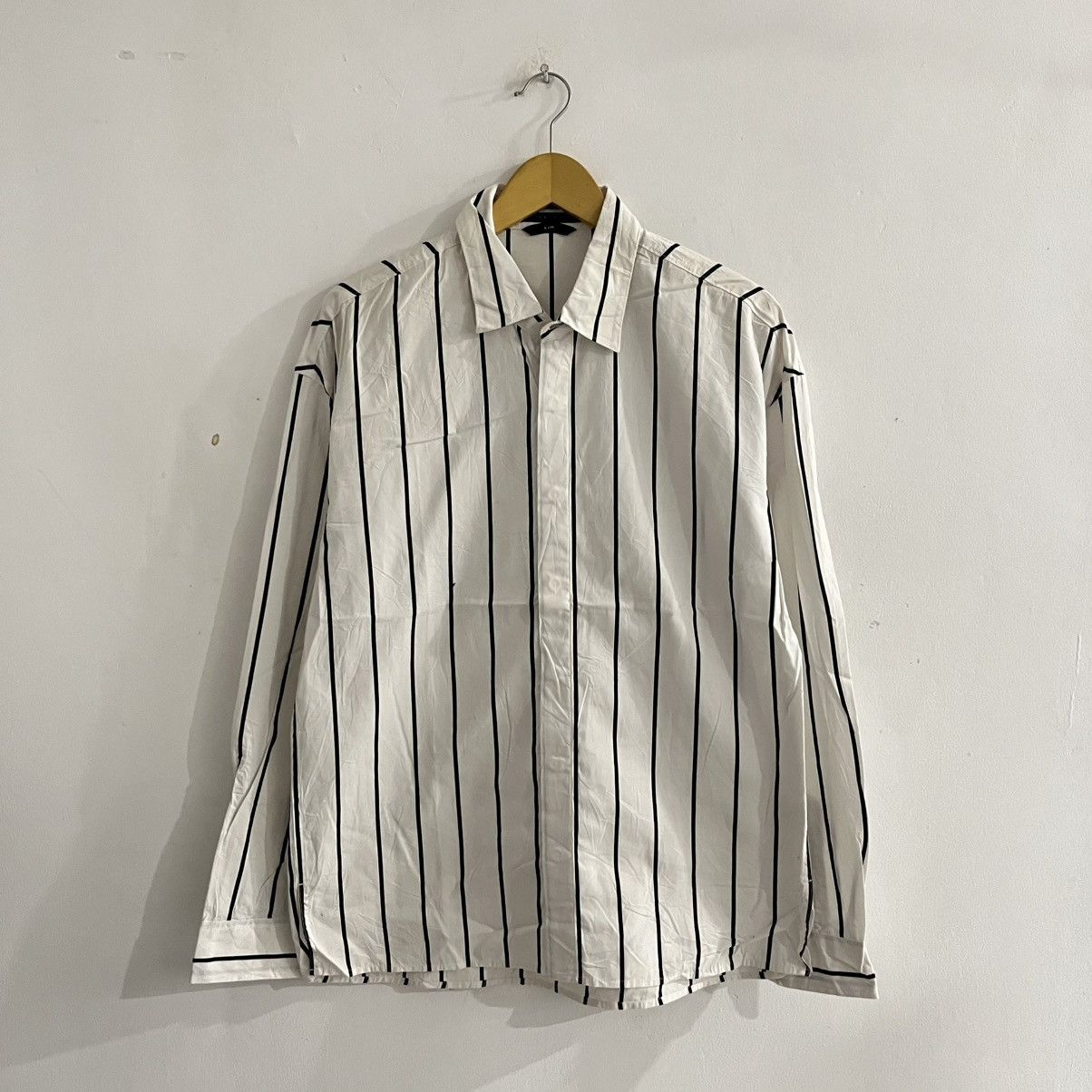 Japanese Brand Andew - Hidden Button LS Button Up Shirt Size US L / EU 52-54 / 3 - 1 Thumbnail