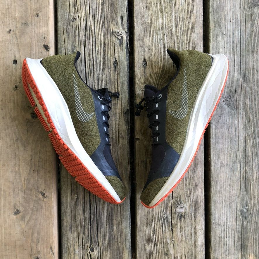 Nike 2019 Zoom Pegasus 35 Shield 'Olive Flak' AA1643-300 Size US 9 / EU 42 - 2 Thumbnail