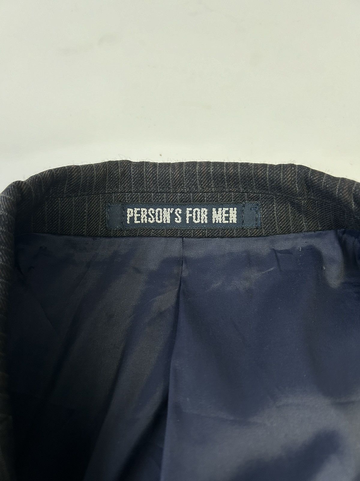PERSON'S PERSON’S FOR MEN STRIPED COTTON BLAZER Size 38R - 4 Thumbnail