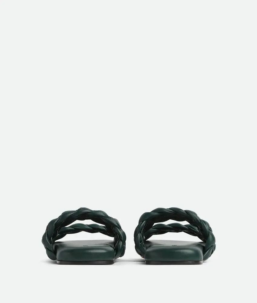 Bottega Veneta o1bcso1str0824 Foulard Mule in Green Size US 7 / EU 40 - 3 Thumbnail