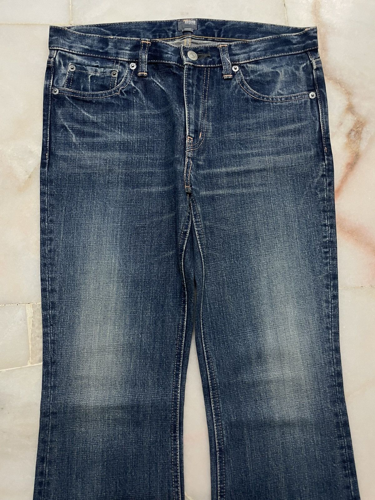 Japanese Brand 💥Flared💥90s Style DMG Mudwash Bell Bottom Sick Jean Japan Size US 29 - 2 Thumbnail