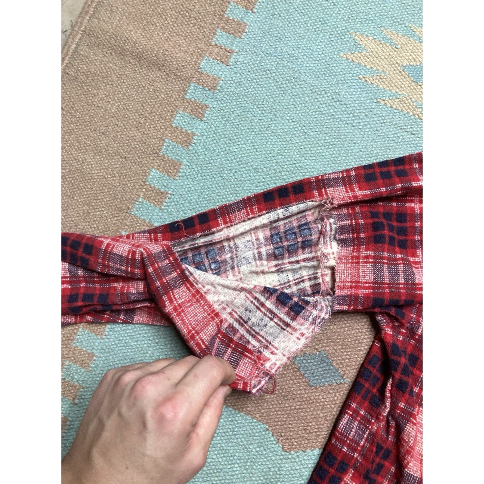 Vintage VINTAGE 70s 80s brushed cotton flannel shirt red plaid large Unbranded Men L Button-Up Size US L / EU 52-54 / 3 - 2 Thumbnail