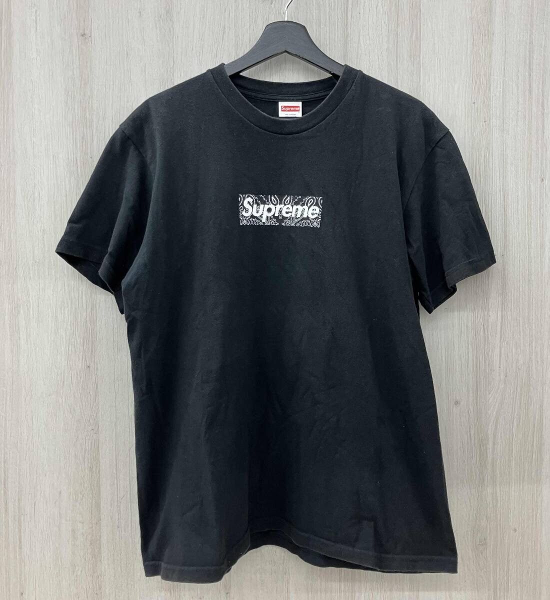 Supreme Supreme Bandana Box Logo Tee Black | Grailed