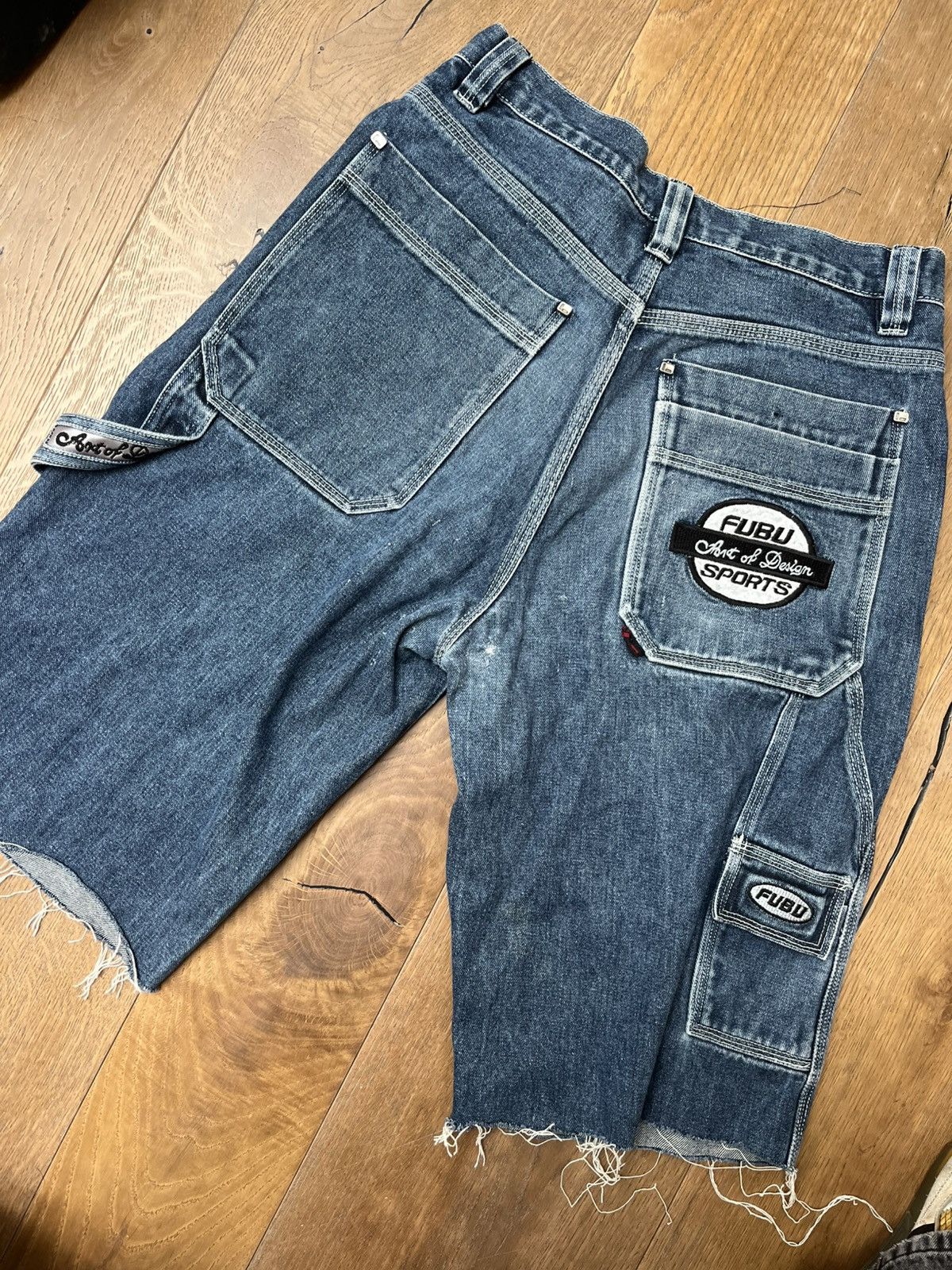 Fubu Jorts Fubu y2k Shorts Jeans Denim Size US 31 - 1 Thumbnail