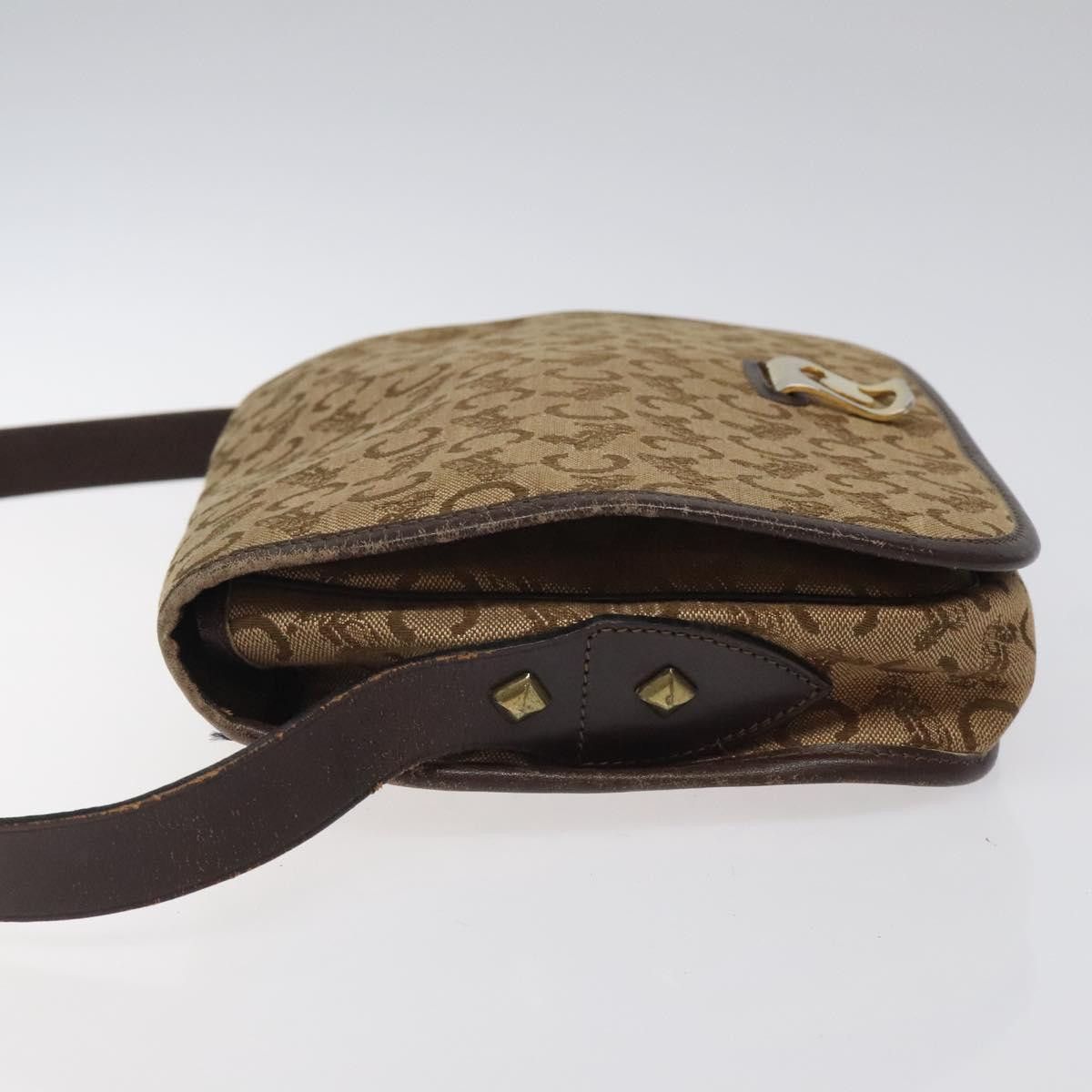 Celine CELINE C Sulky Shoulder Bag Canvas Brown Gold Size ONE SIZE - 5 Thumbnail