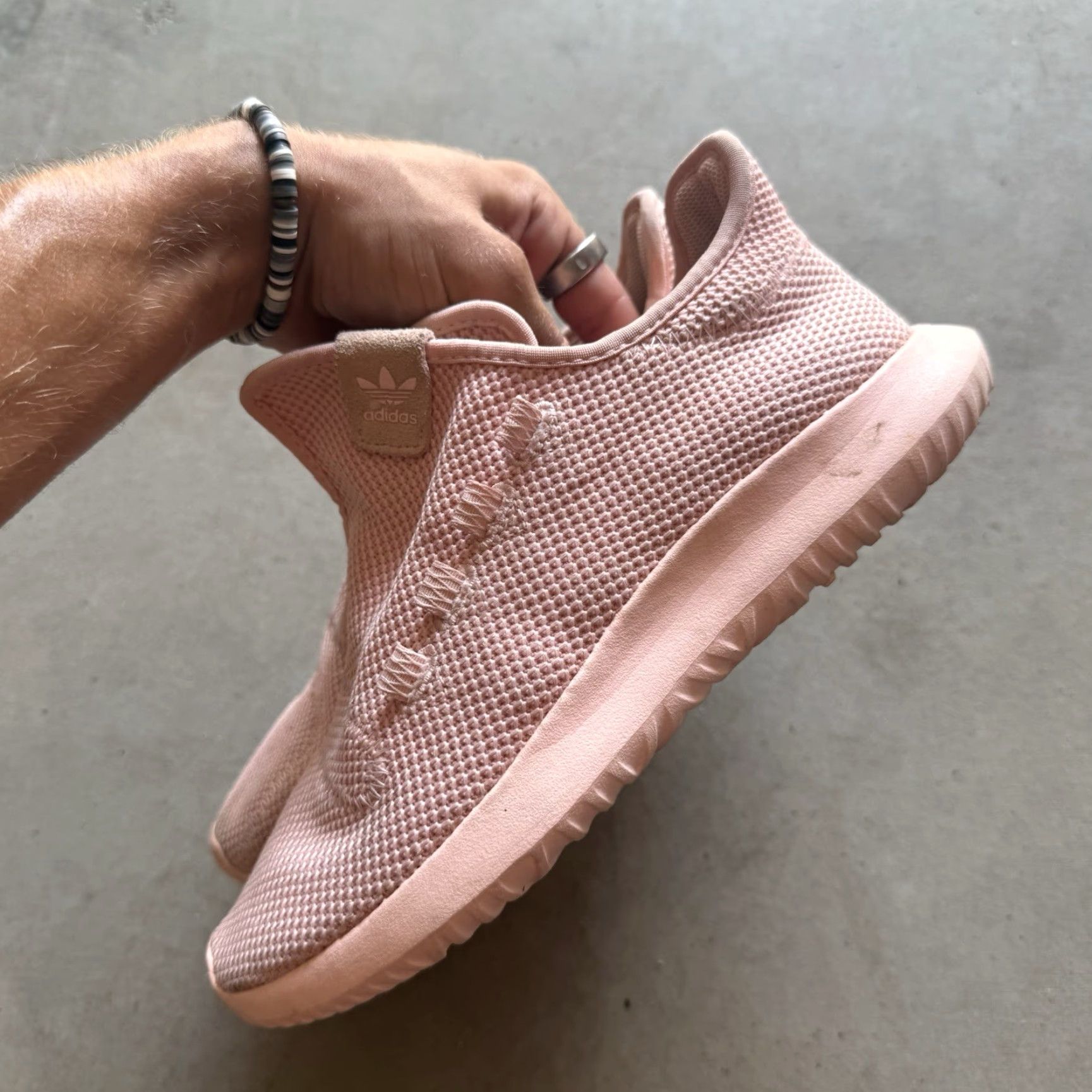 Adidas adidas Tubular Shadow Knit J Pink Athletic Sneakers AC8496 Size 7 Women White Knit Sneaker 2017 OG Size US 7 / IT 37 - 6 Thumbnail