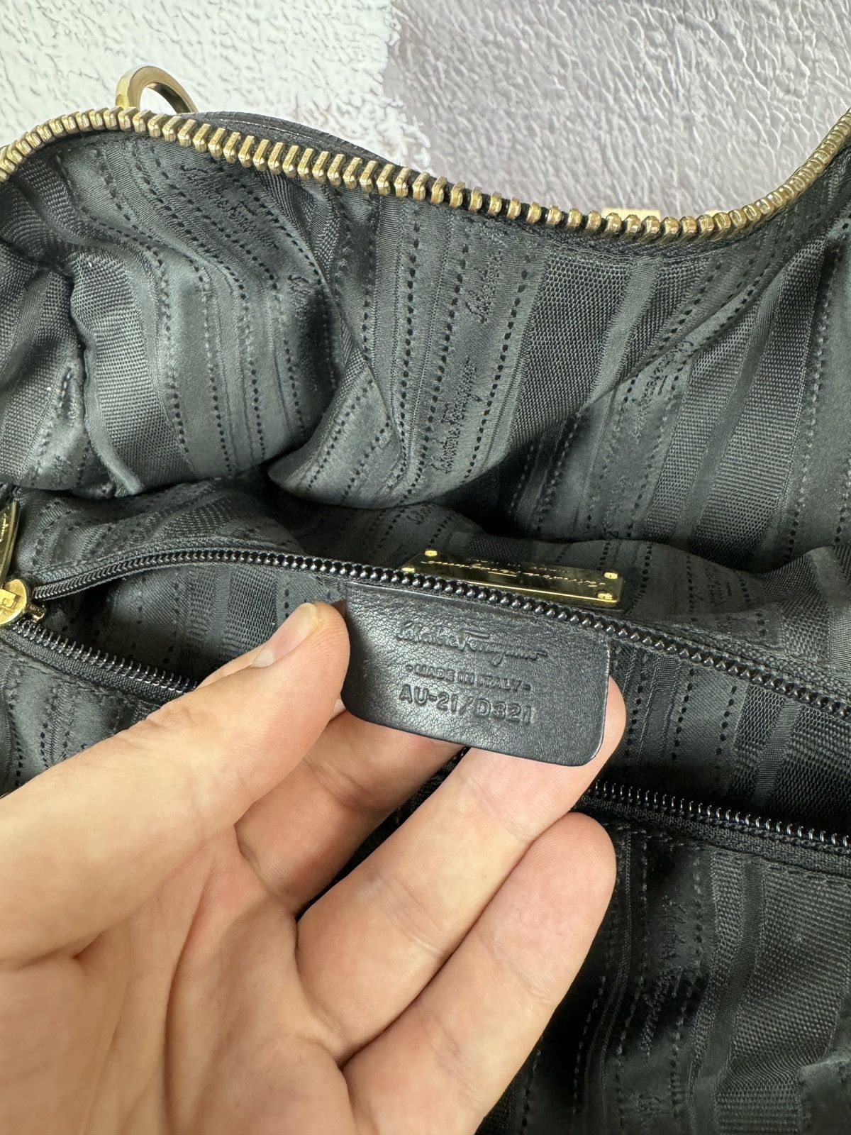 Salvatore Ferragamo Salvatore Ferragamo black leather handbag AU-21/D321 Size ONE SIZE - 23 Thumbnail