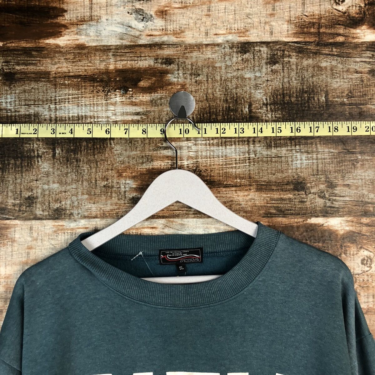 Japanese Brand Nev faded Green vintage Sweatshirt #A1507 Size US XXL / EU 58 / 5 - 4 Thumbnail