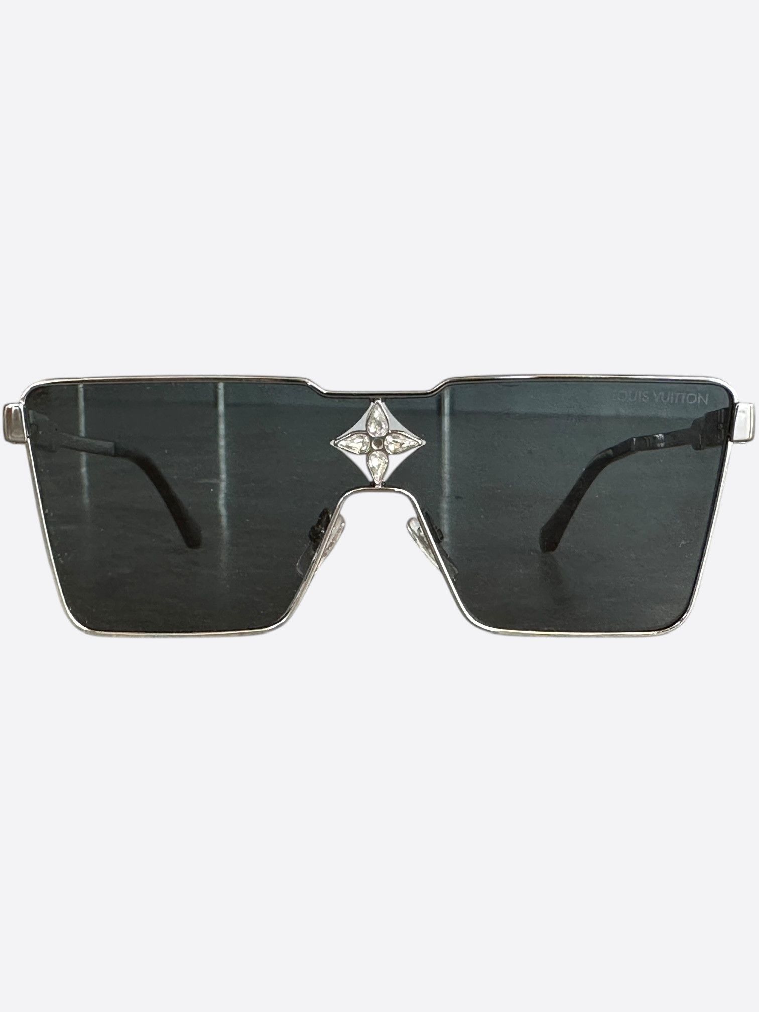 Louis Vuitton Louis Vuitton Silver Cyclone Metal Sunglasses | Grailed