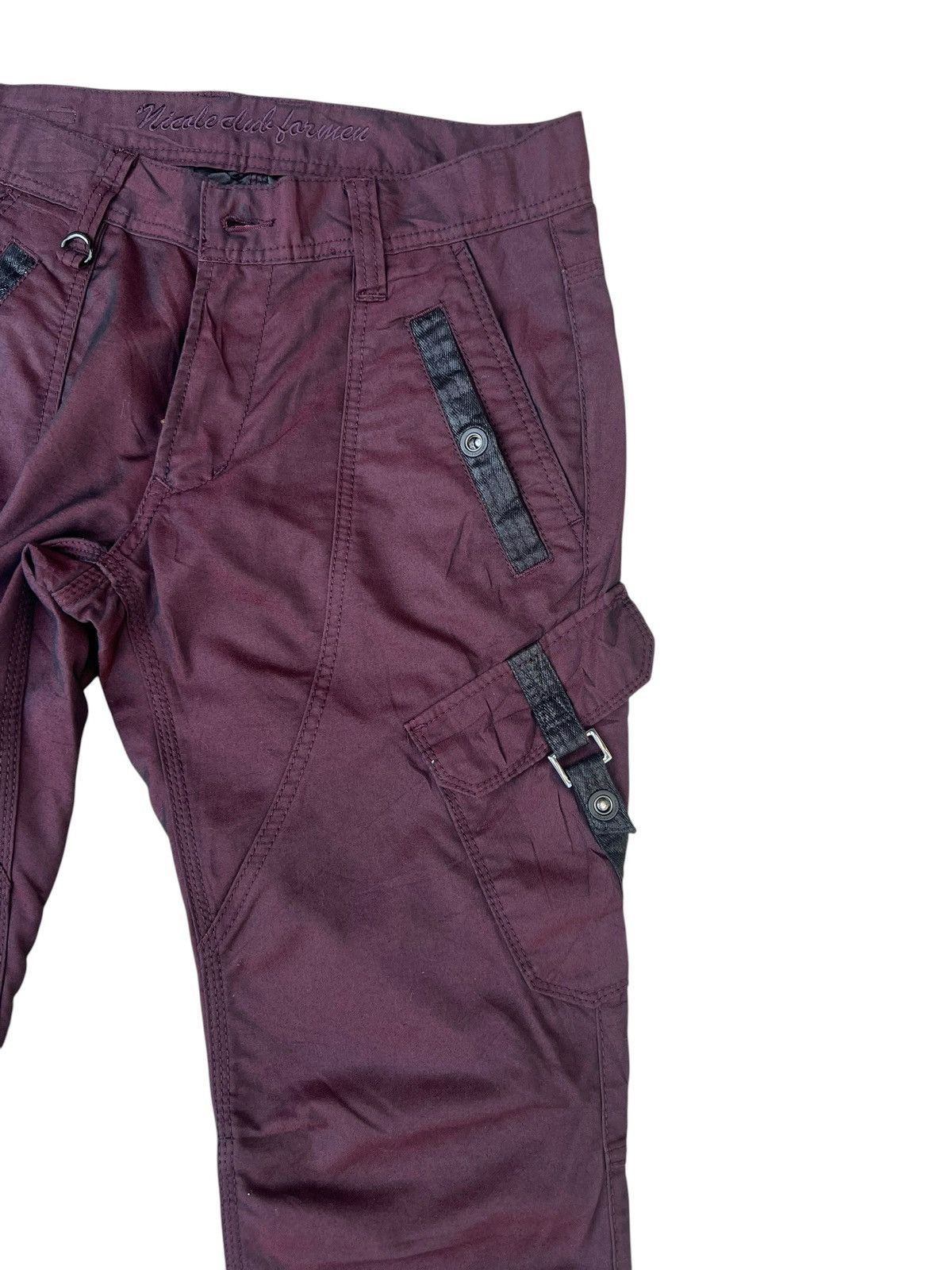 Nicole Club Nicole Club Japan Dark Maroon Cargo Flare Trouser Pant Size US 30 / EU 46 - 11 Thumbnail