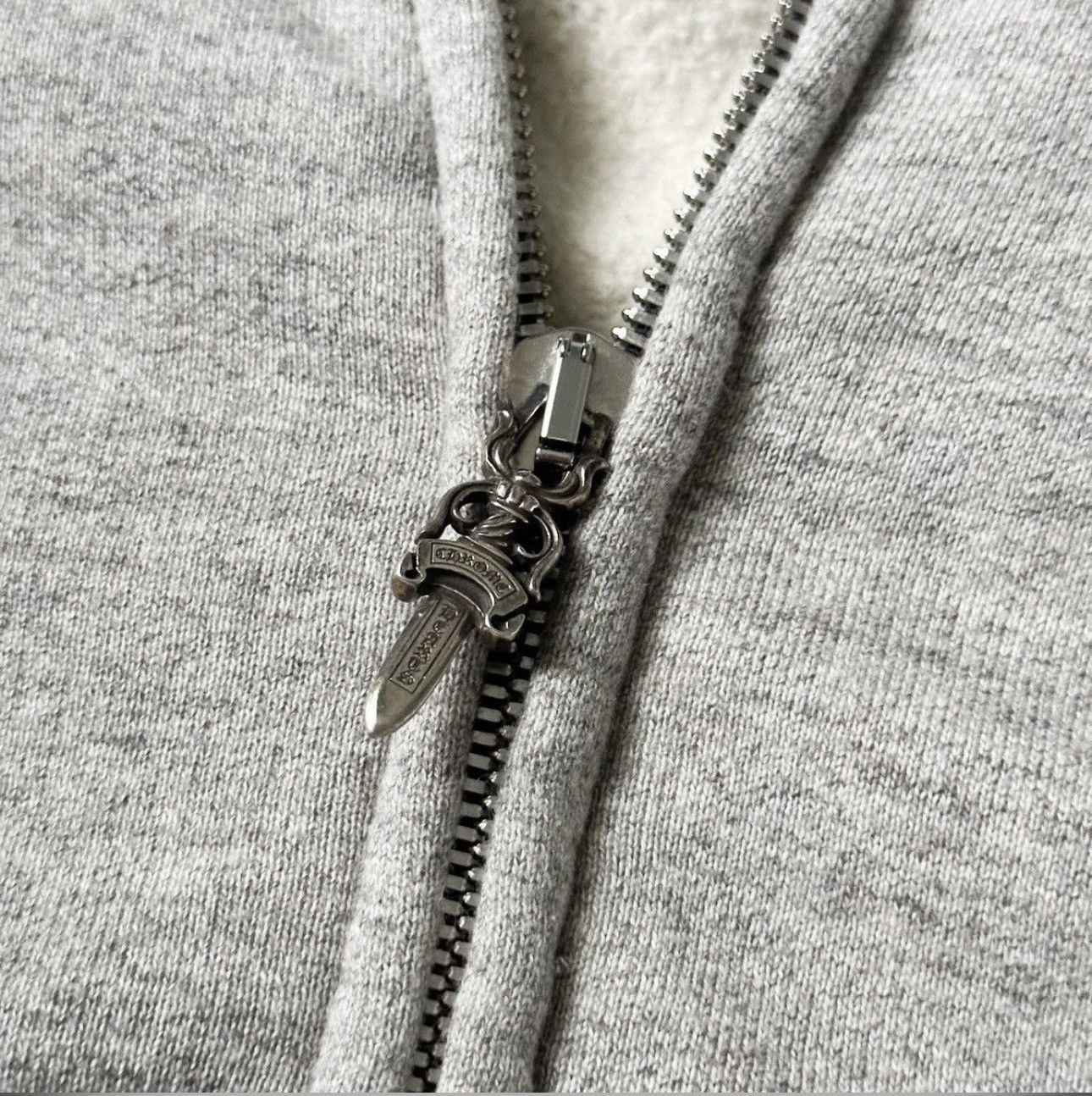 Chrome Hearts Leather Cross Patch Zip Up Hoodie Size US L / EU 52-54 / 3 - 4 Thumbnail