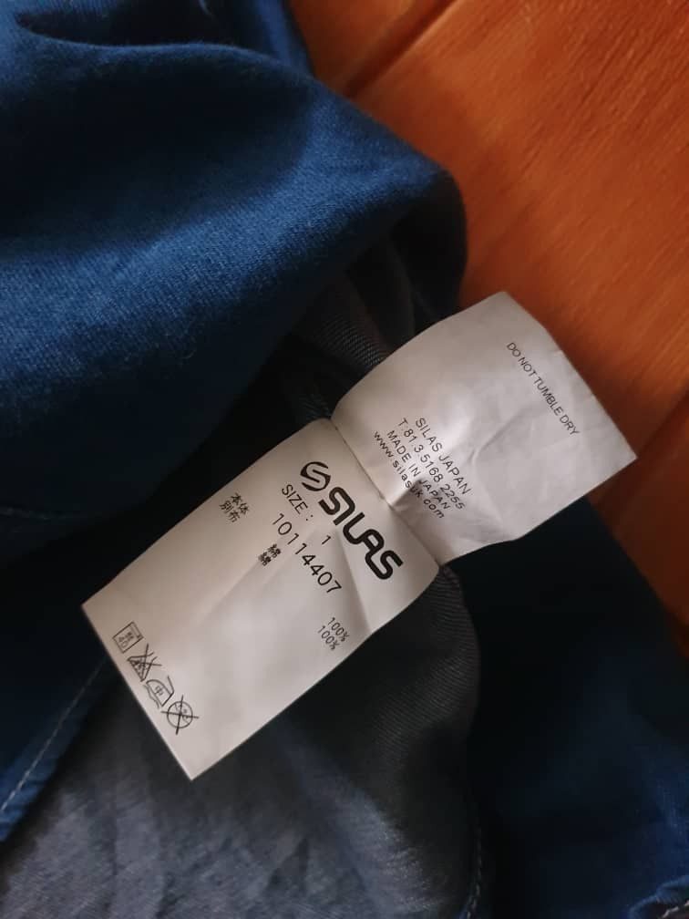 Japanese Brand 💥SILAS Japanese brand harajuku blue colour hoodie chambray Size US M / EU 48-50 / 2 - 4 Thumbnail