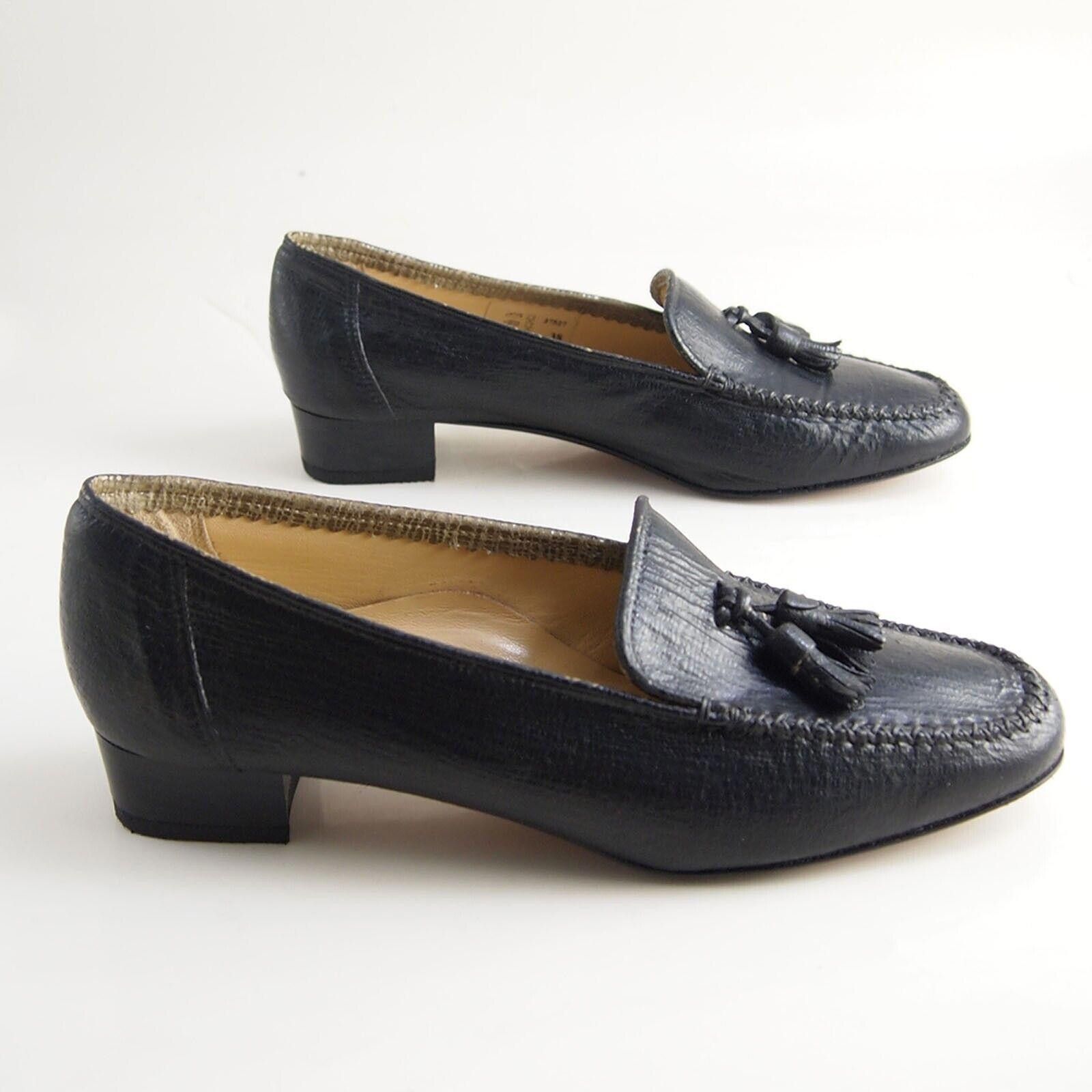 Designer Brunate Low Heel Pumps Tasseled Black US 8 EU 38 Size US 8 / IT 38 - 6 Thumbnail