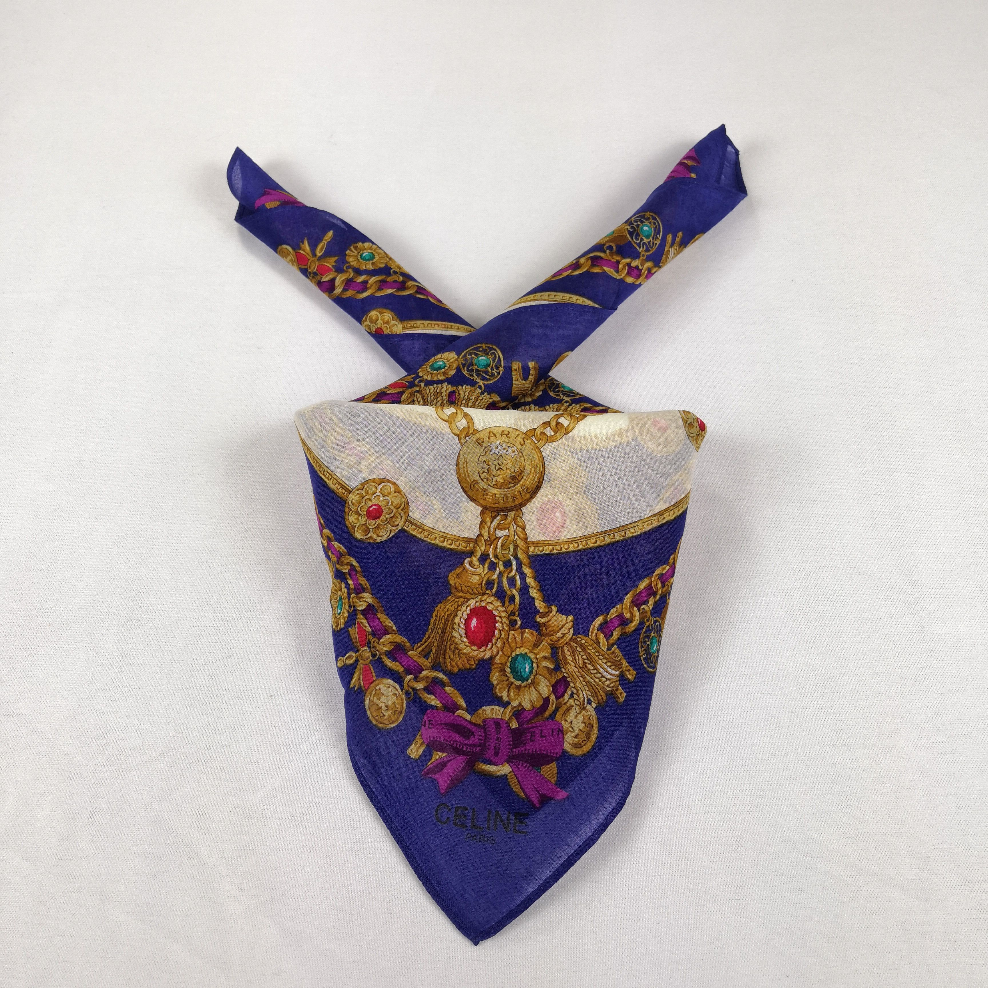 Celine Vintage Celine Paris Bandana Handkerchief Neckerchief Size ONE SIZE - 1 Thumbnail