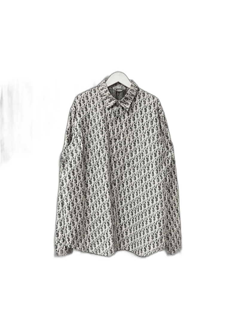 Dior Dior Logo Long Sleeve Denim Shirt Size US M / EU 48-50 / 2 - 1 Thumbnail