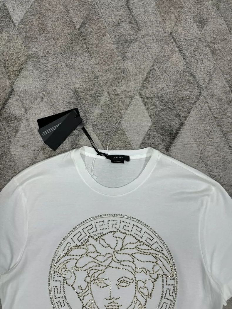 Versace Versace Full diamond Medusa T-shirt Size US M / EU 48-50 / 2 - 2 Thumbnail