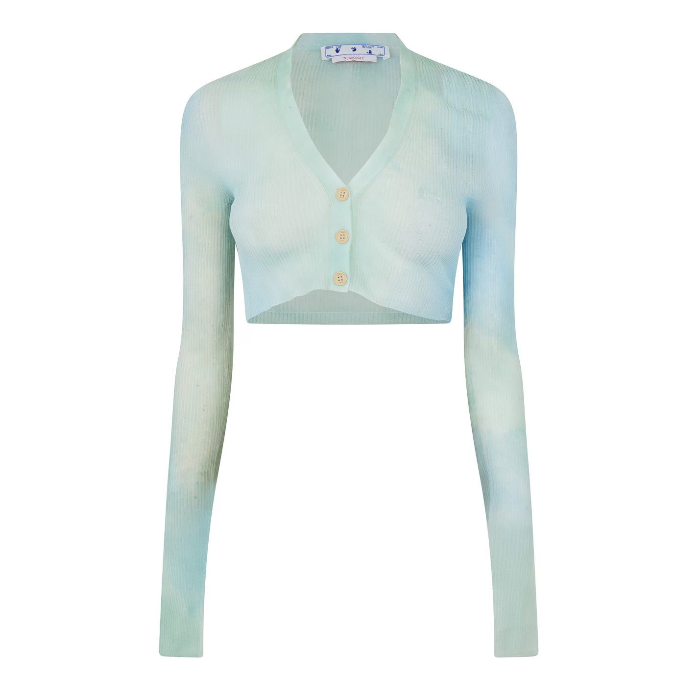 Off-White o1y1225 Cardigan in Sky Blue Size XS / US 0-2 / IT 36-38 - 1 Thumbnail