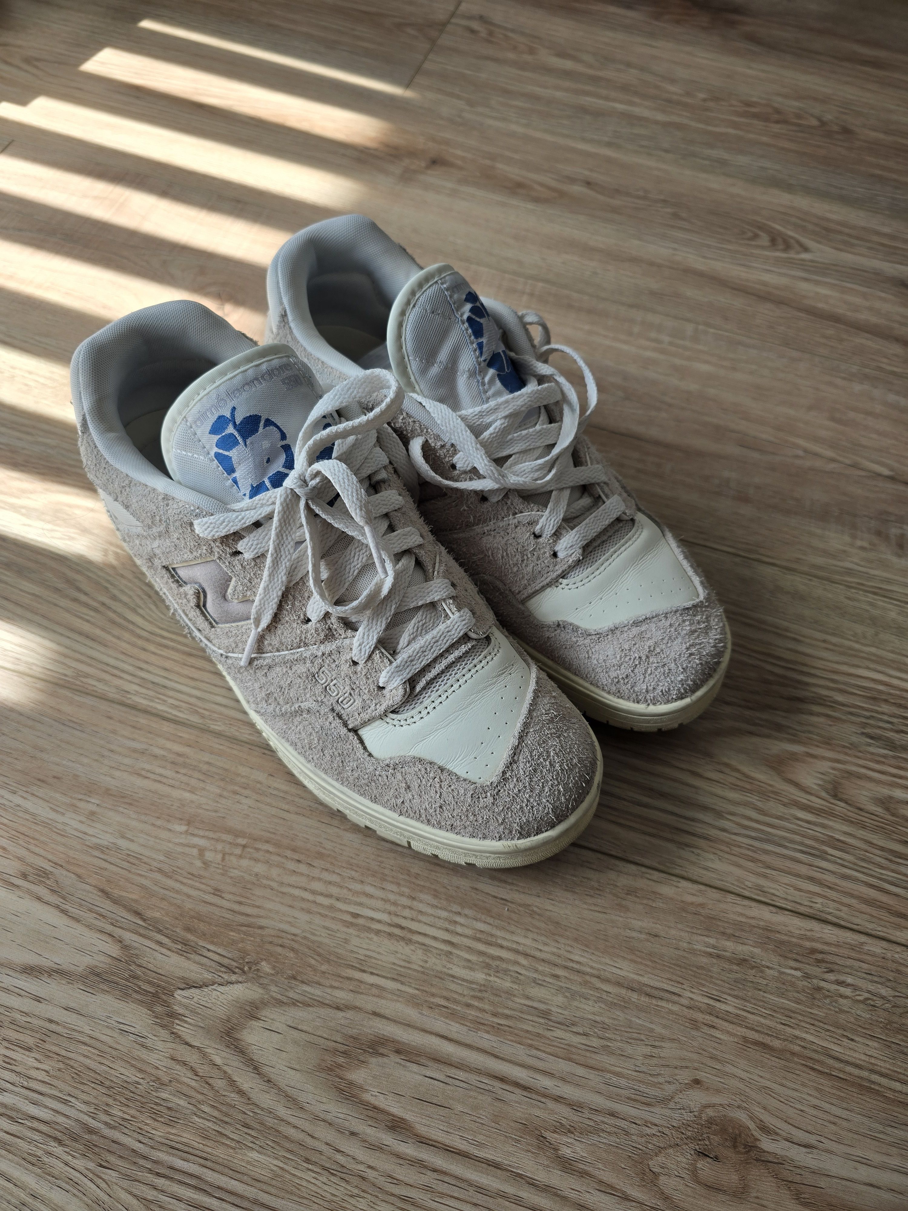 Aime Leon Dore × New Balance Aime Leon Dore New Balance 550 Grey Suede Size US 9 / EU 42 - 1 Thumbnail