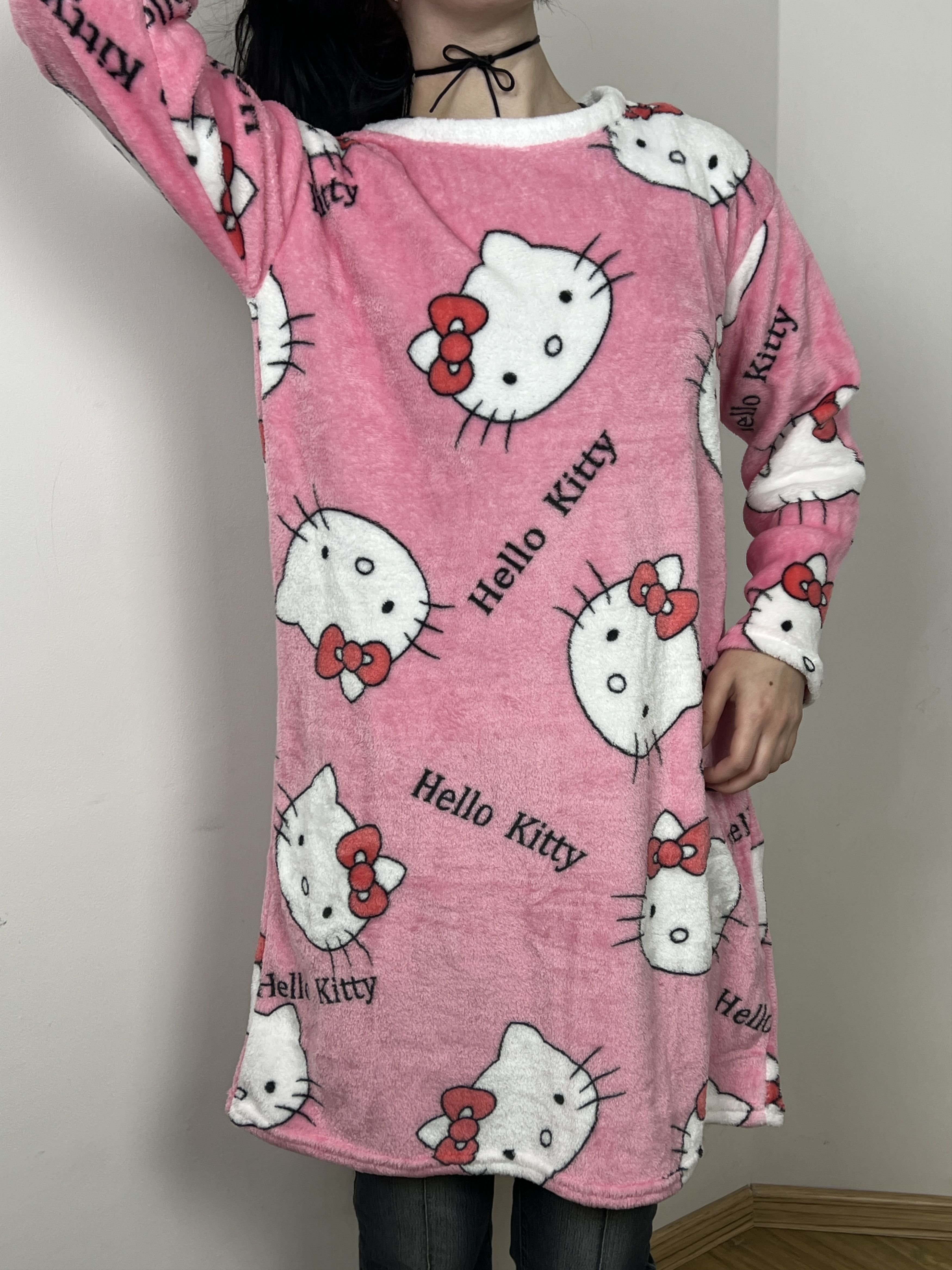 Cartoon Network Hello Kitty Y2K Style All Over Print Nightgown Shirt Size L / US 10 / IT 46 - 4 Thumbnail