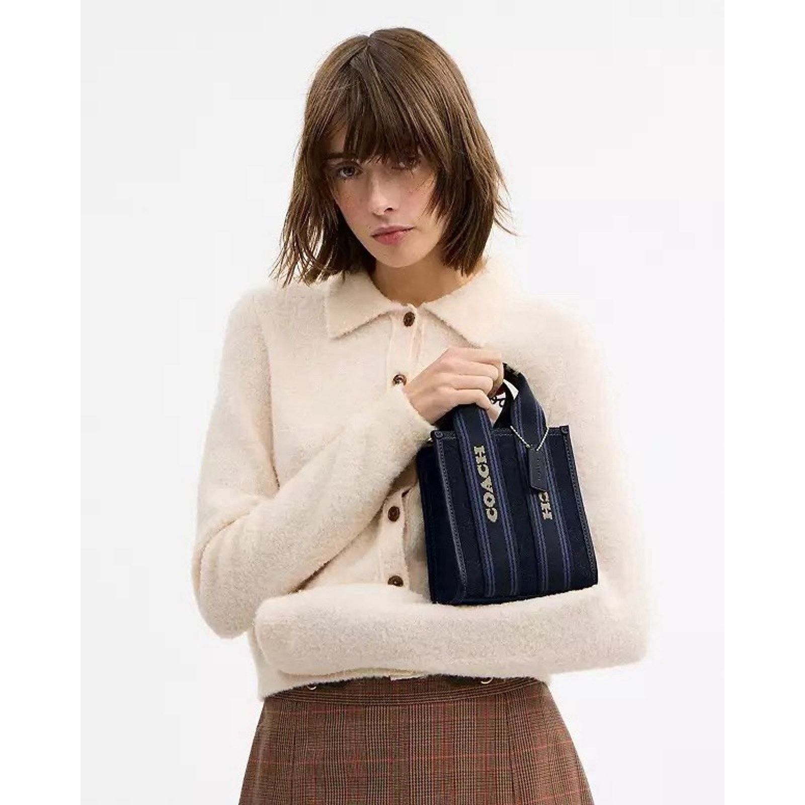 Coach NWT Coach Smith Mini Tote Bag CCL74 Dark Denim Size ONE SIZE - 13 Thumbnail