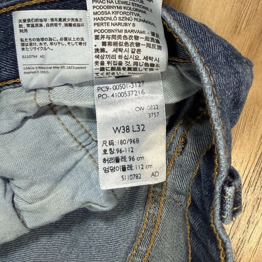 Levi's Levi’s 501 Men’s Jeans W38 L32 Blue Button Fly Straight Leg Size US 38 / EU 54 - 10 Thumbnail