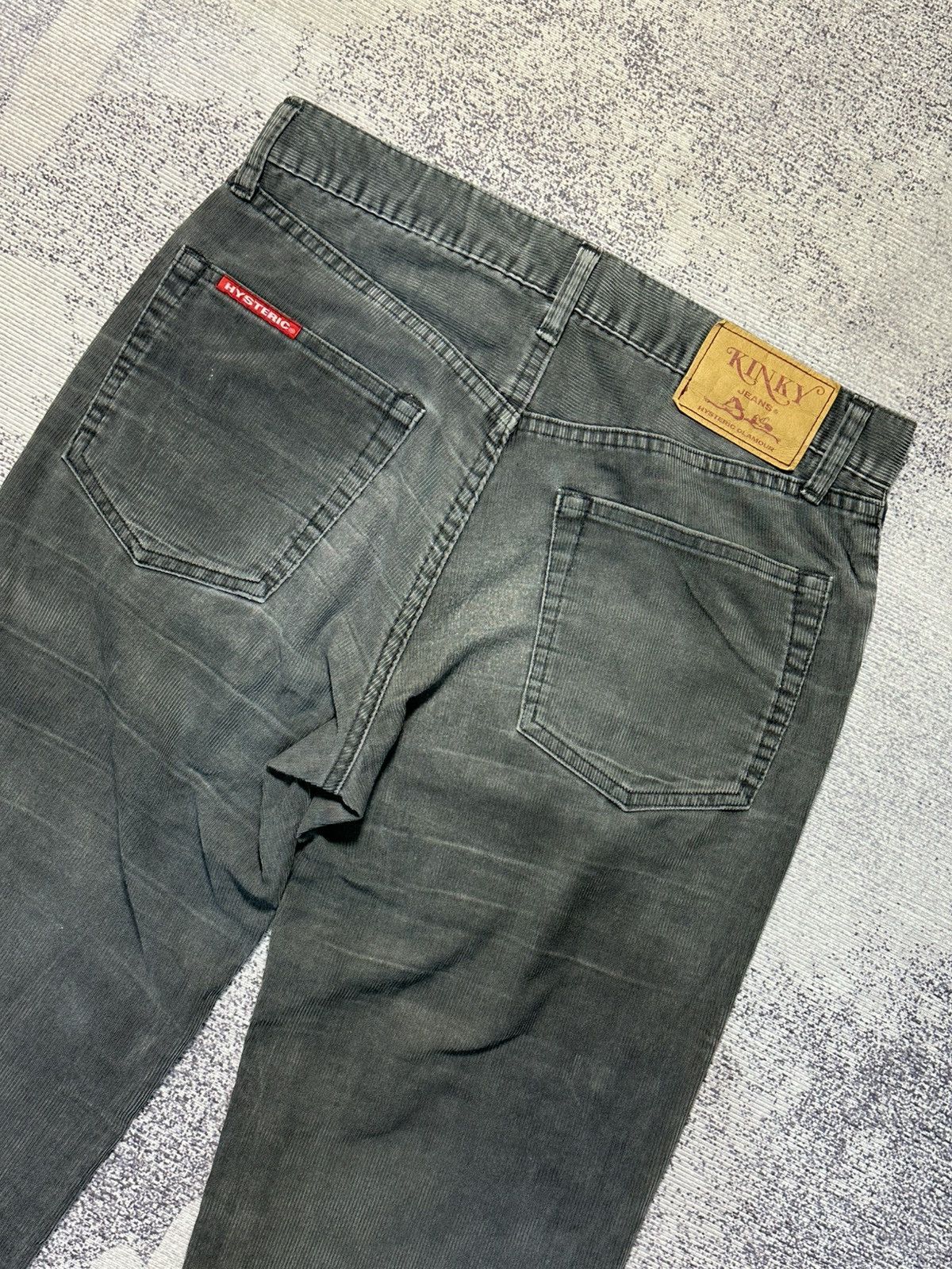 Hysteric Glamour × Undercover 2000s Hysteric Glamour Corduroy Grey Kinky Jeans Size US 30 / EU 46 - 10 Thumbnail