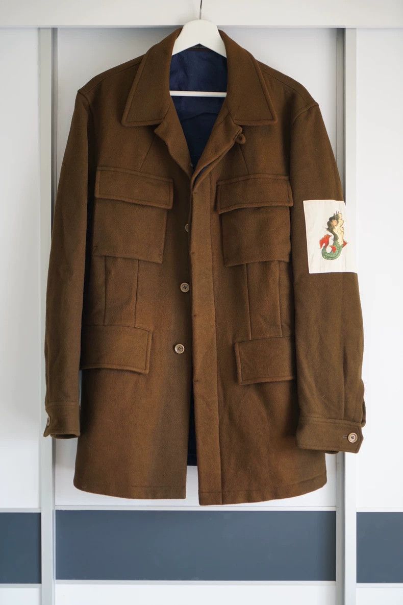 Yohji Yamamoto Yohji Yamamoto Yohji Yamamoto Military Style Jacket with M Size US M / EU 48-50 / 2 - 1 Thumbnail