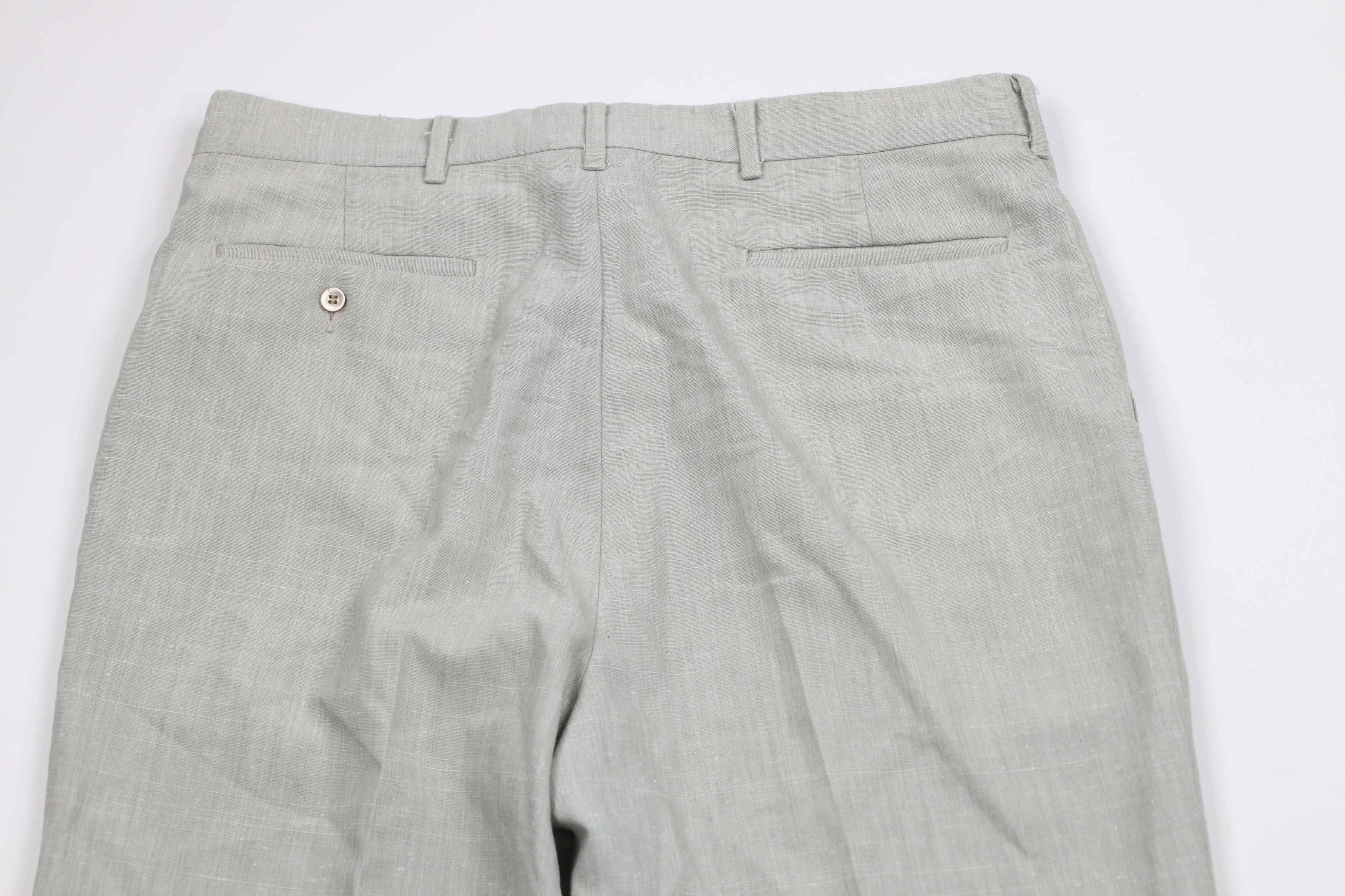 Vintage Vintage 70s Rockabilly Fleck Wide Leg Chinos Trousers Pants Size US 34 / EU 50 - 10 Thumbnail