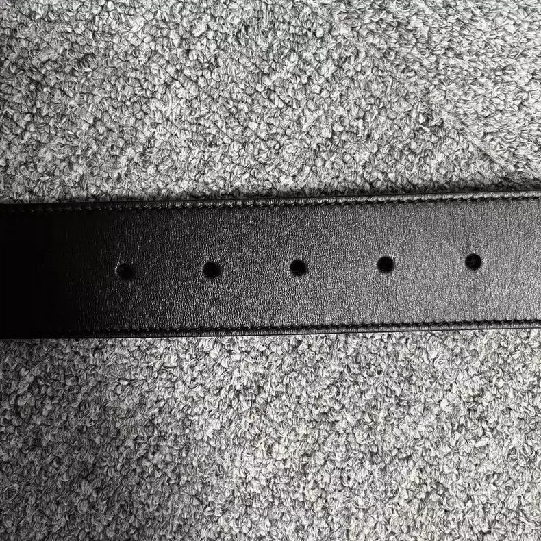 Gucci Gucci Black Leather Double G Belt-2505 Size ONE SIZE - 5 Thumbnail
