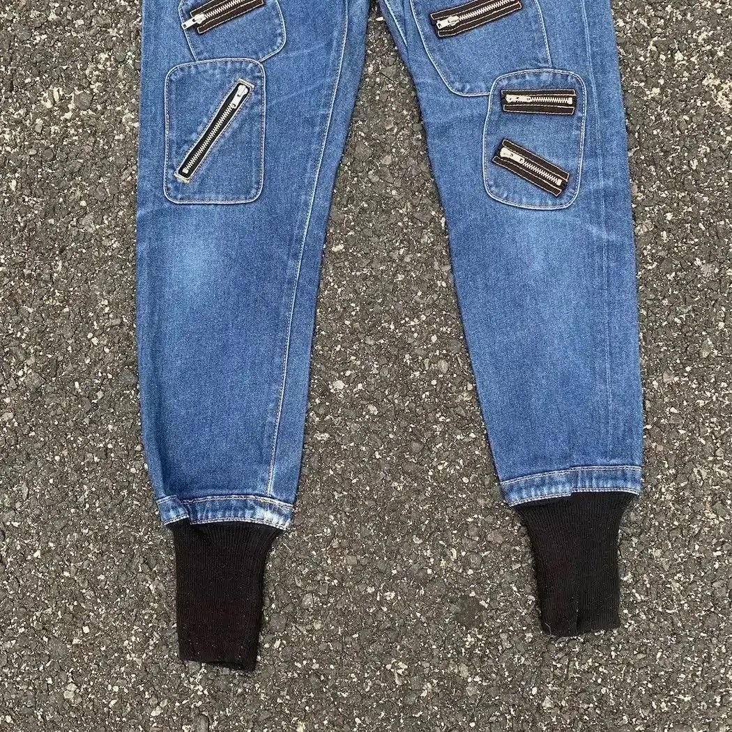 Silas Vintage Silas Jeans Multi Zipper Denim Jogger Pants Waist 29 Size US 29 - 5 Thumbnail