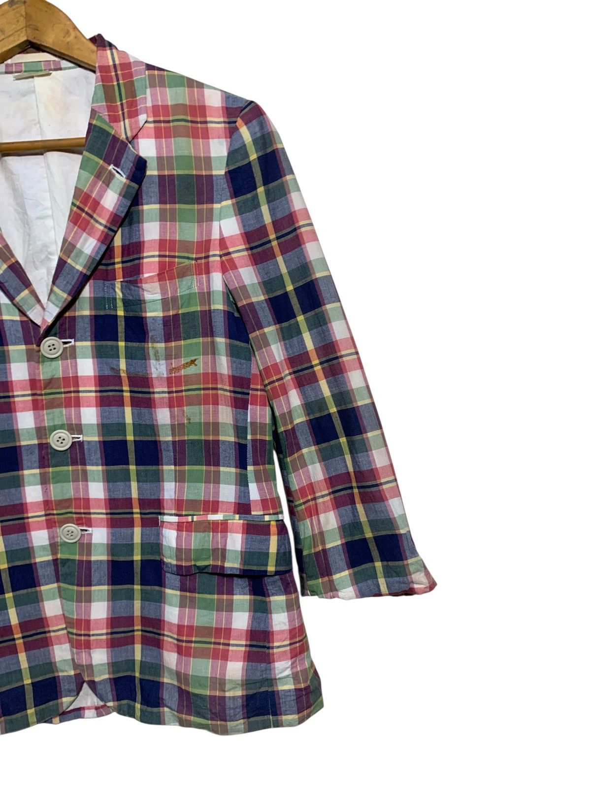 Comme des Garcons Homme Plus 🔥CdG Homme Plus 08SS Runway Plaid Jacket Size US M / EU 48-50 / 2 - 3 Thumbnail