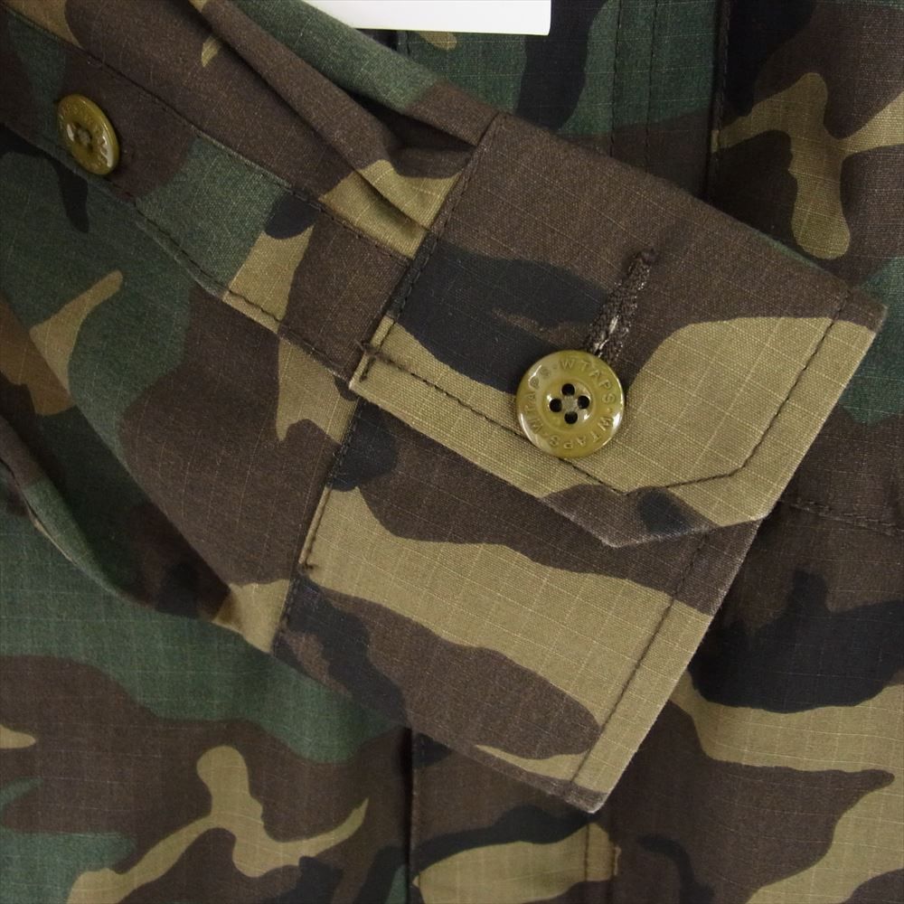 Wtaps 20AW Richardson Buds LS Cotton Ripstop Camo Shirt | Grailed