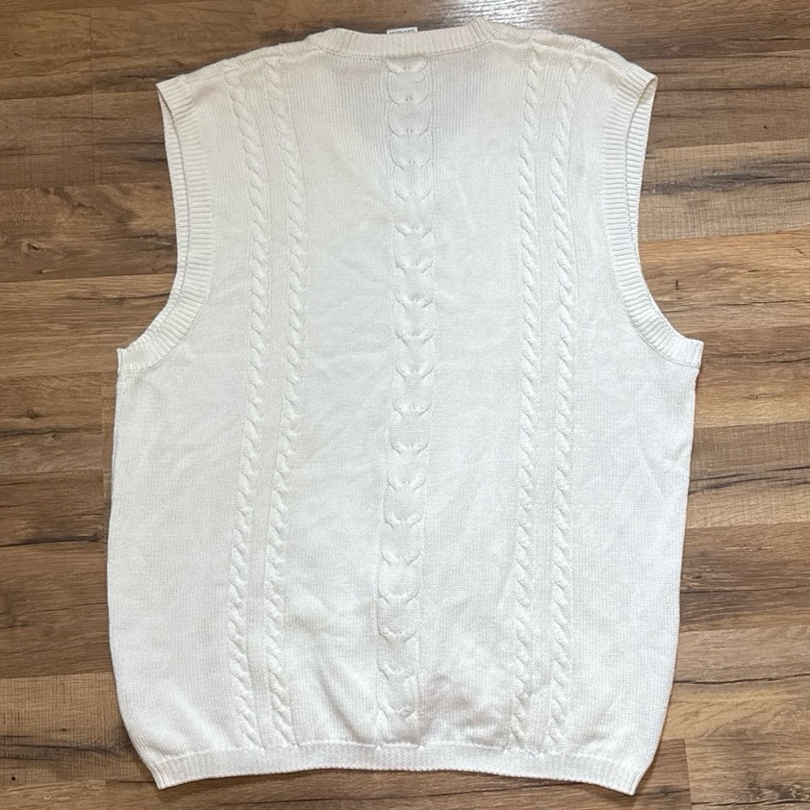 Nike 90s Nike Court Challenge Tennis Cable Knit Sweater Vest Size US XL / EU 56 / 4 - 3 Thumbnail