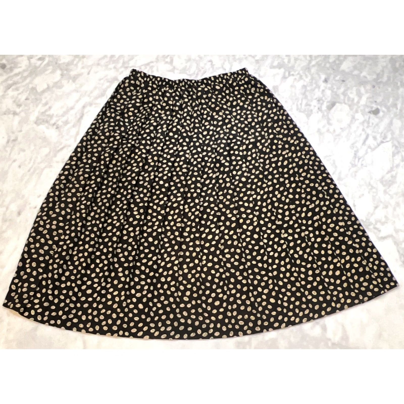 Vintage VINTAGE Leslie Fay Skirt Midi Pleated 10P Petite Women Black W 26” L 26” A Frame Coffee Beans Size 32" / US 10 / IT 46 - 4 Thumbnail