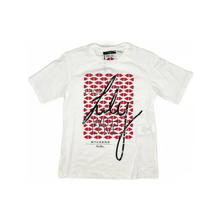 Max Mara Maxmara Casual Short Sleeve Graphic Tee 0079 Size XS / US 0-2 / IT 36-38 - 1 Thumbnail