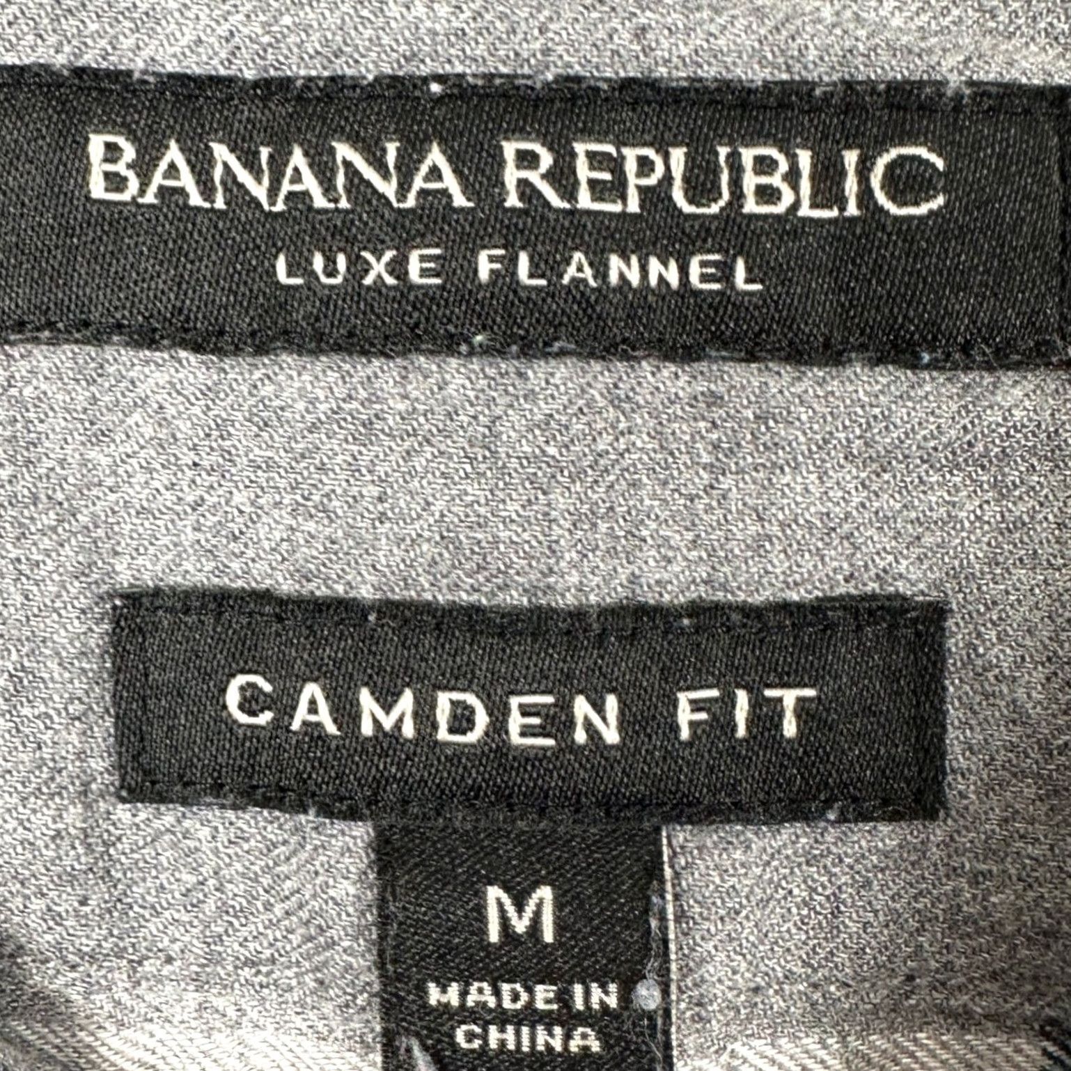 Banana Republic Banana Republic Camden Fit Mens Shirt Luxe Flannel Gray White Plaid Button-Down Casual Wear Fall Spring XS? Size US M / EU 48-50 / 2 - 4 Thumbnail