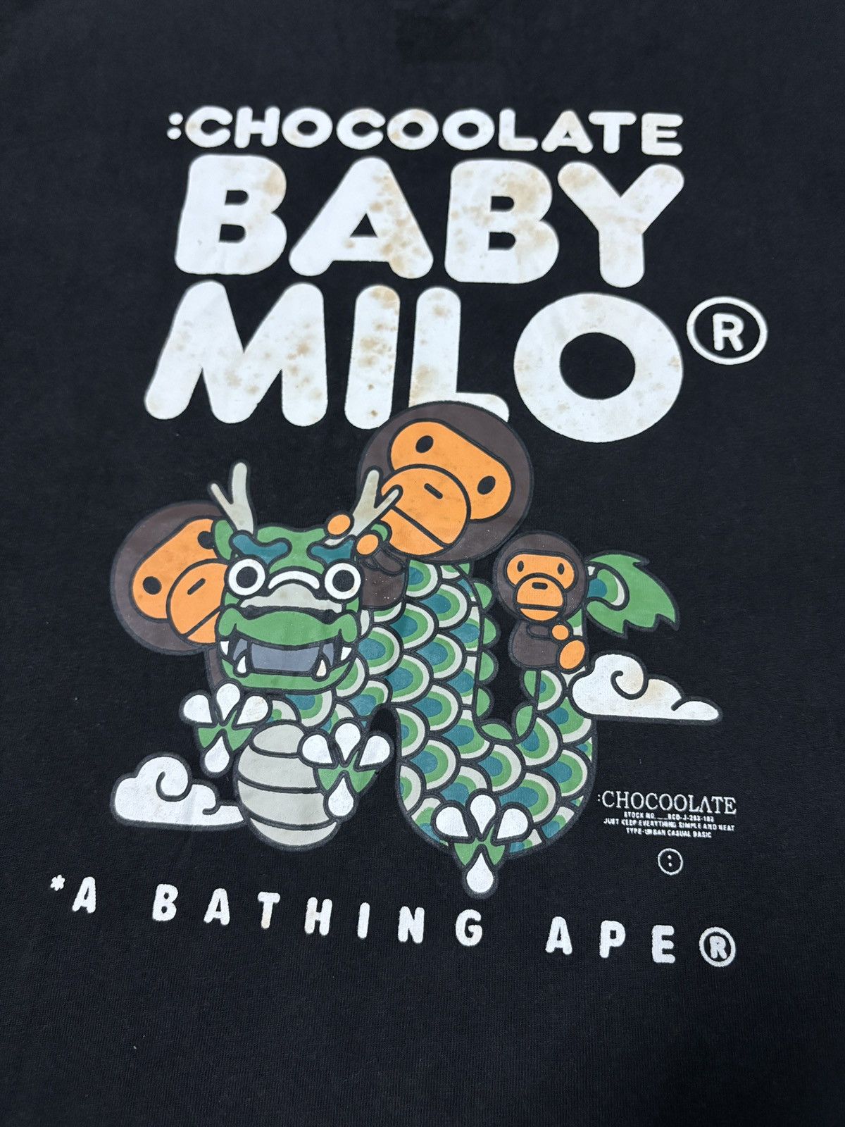 Bape 🔥RARE🔥A BATHING APE X BABY MILO CHOCOOLATE TSHIRT TEE💥 Size US L / EU 52-54 / 3 - 7 Thumbnail
