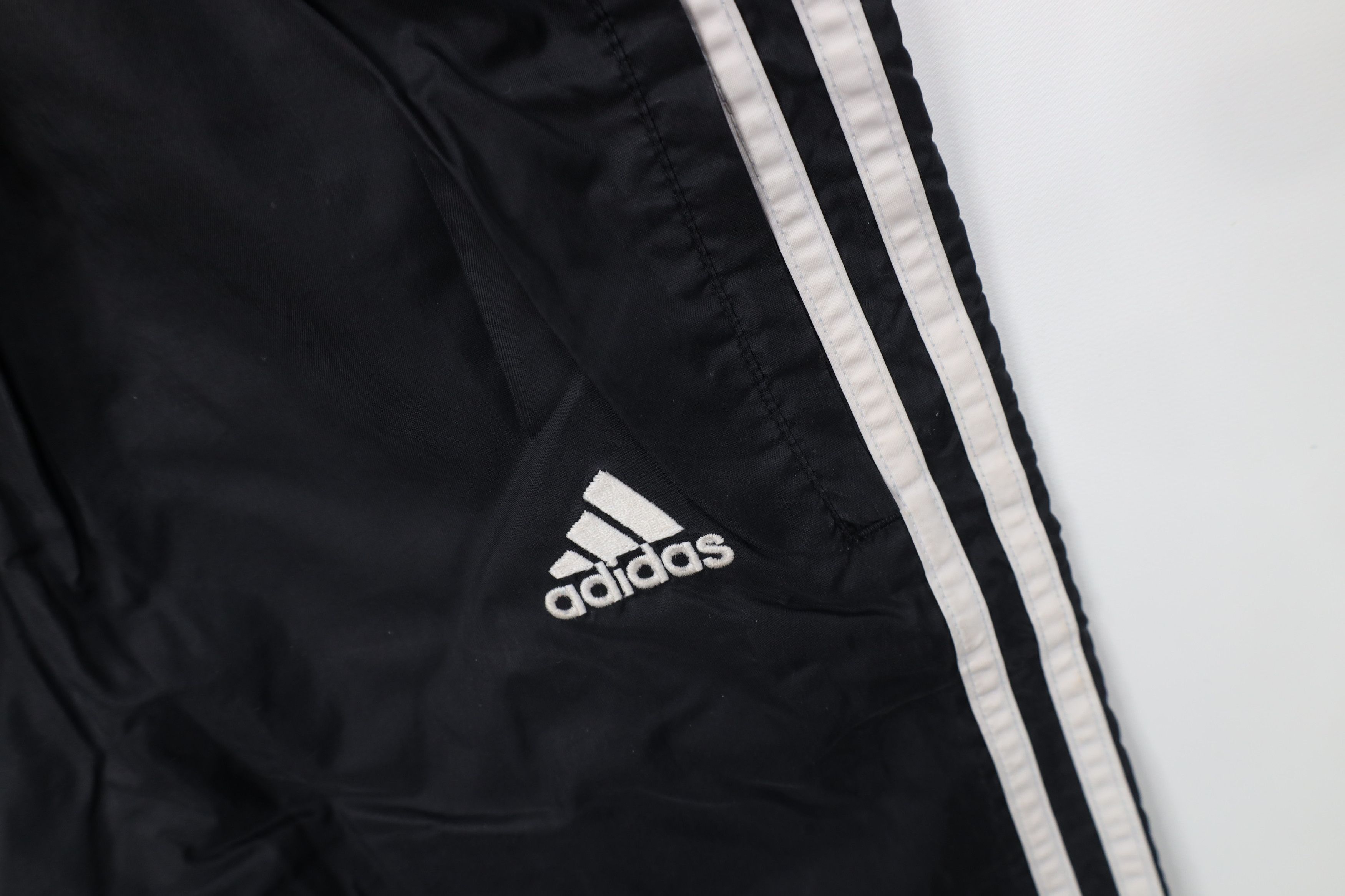 Adidas Vintage Y2K Adidas Lined Tearaway Windbreaker Pants Black Size US 36 / EU 52 - 9 Thumbnail