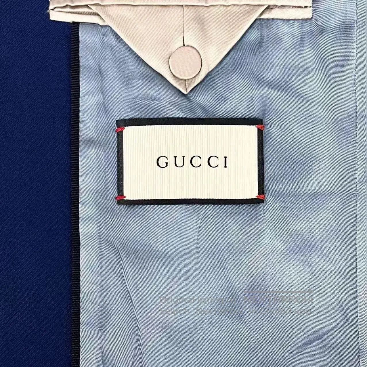 Gucci gucci embroidered navy blazer jacket unisex. Size US L / EU 52-54 / 3 - 4 Thumbnail